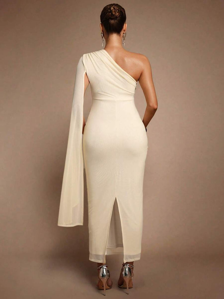 Rochie maxi SHEIN, crem