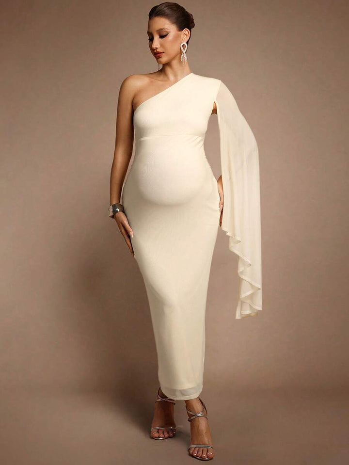 Rochie maxi SHEIN, crem