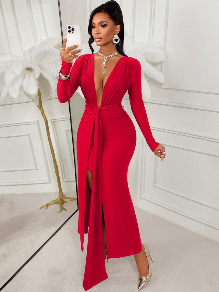 Rochie maxi SHEIN, roșu
