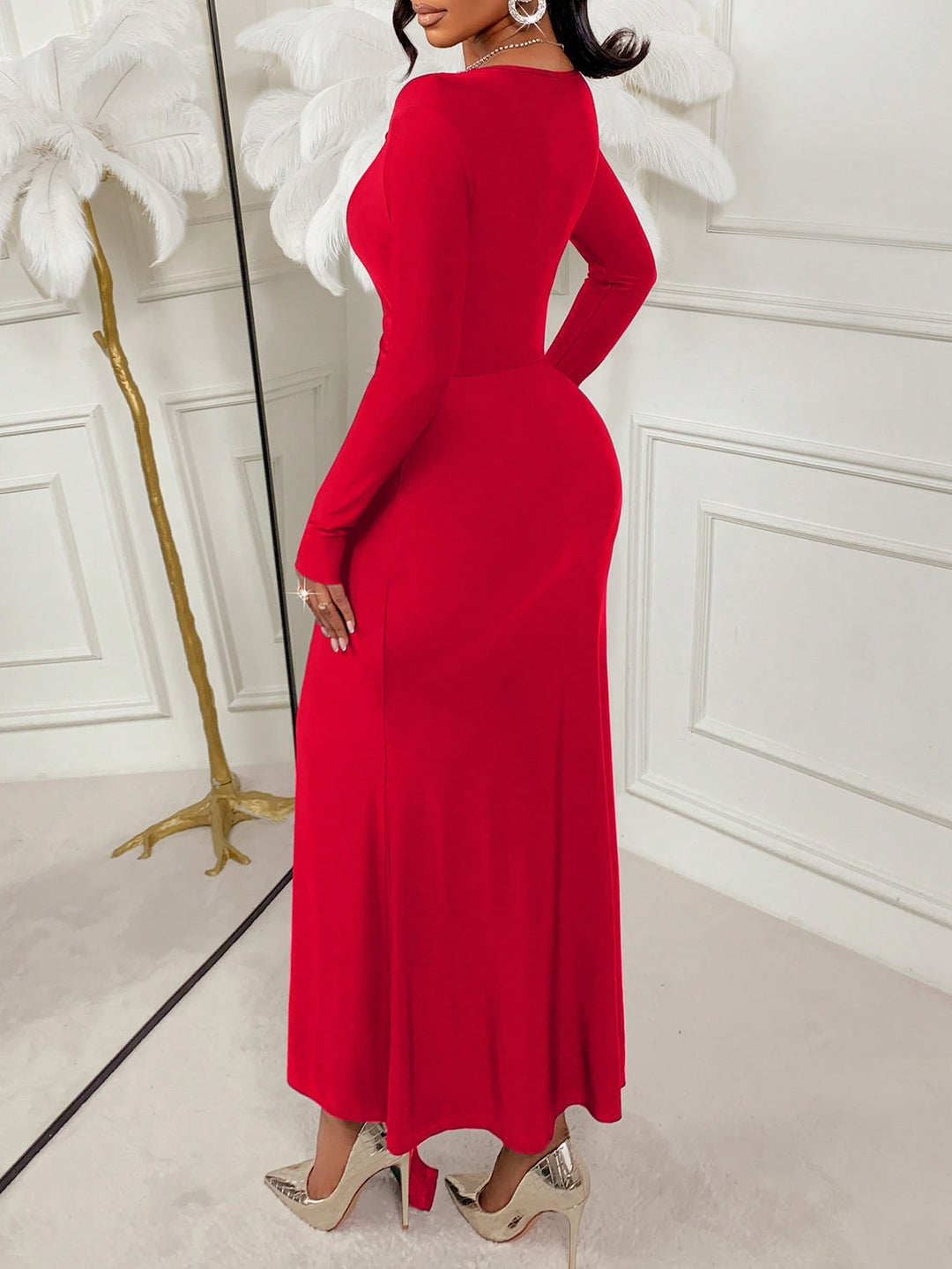 Rochie maxi SHEIN, roșu