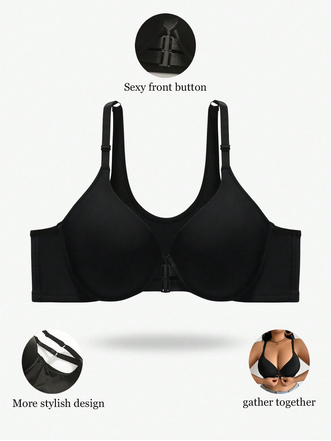 Sutien SHEIN, negru