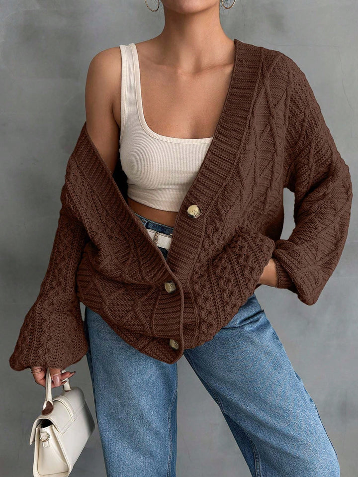 Cardigan SHEIN, maro