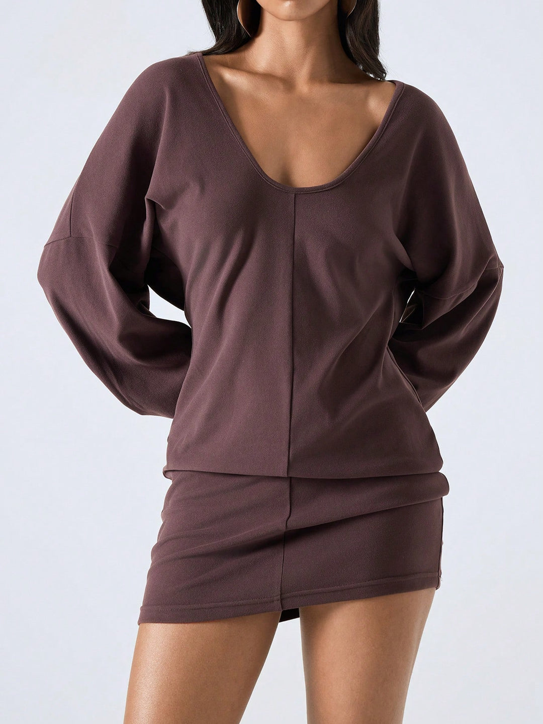 Rochie mini SHEIN, maro