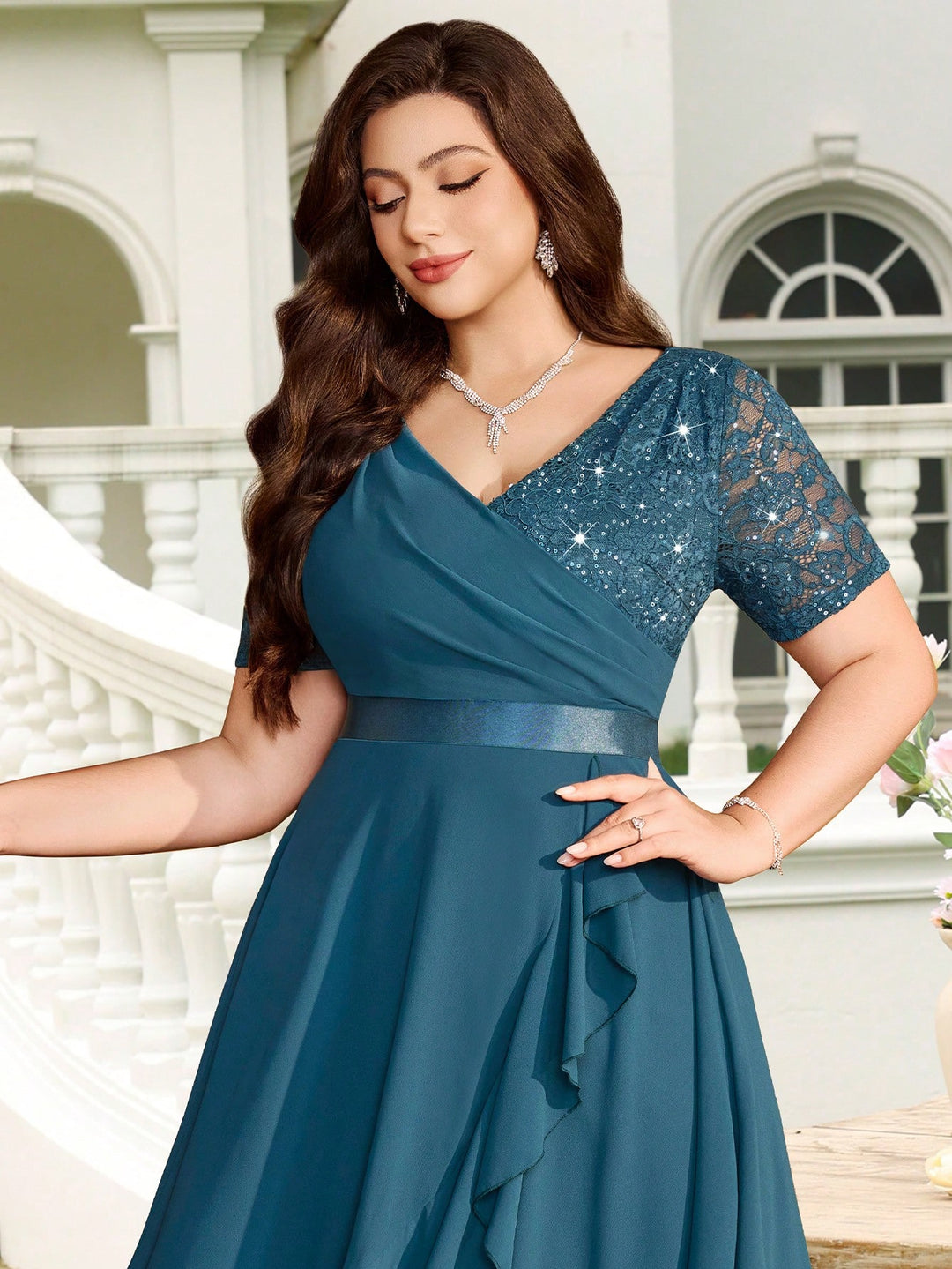 SHEIN Maxi ruha, kék