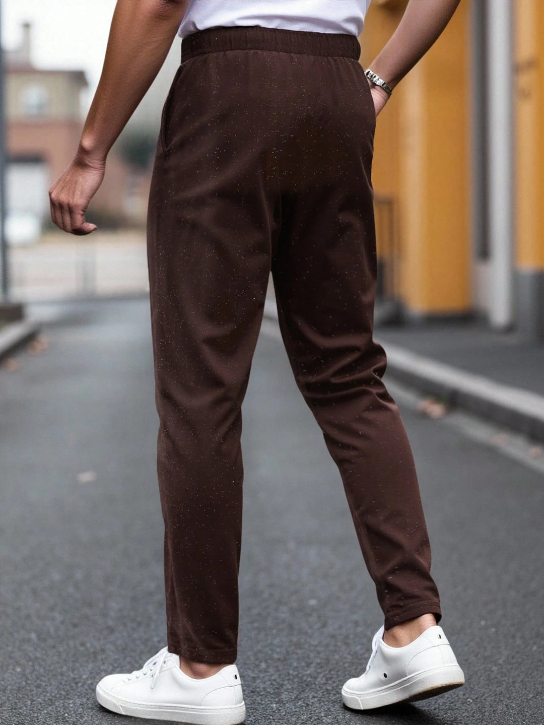 Pantaloni SHEIN, maro