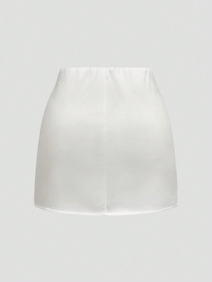 Fustă mini SHEIN, alb