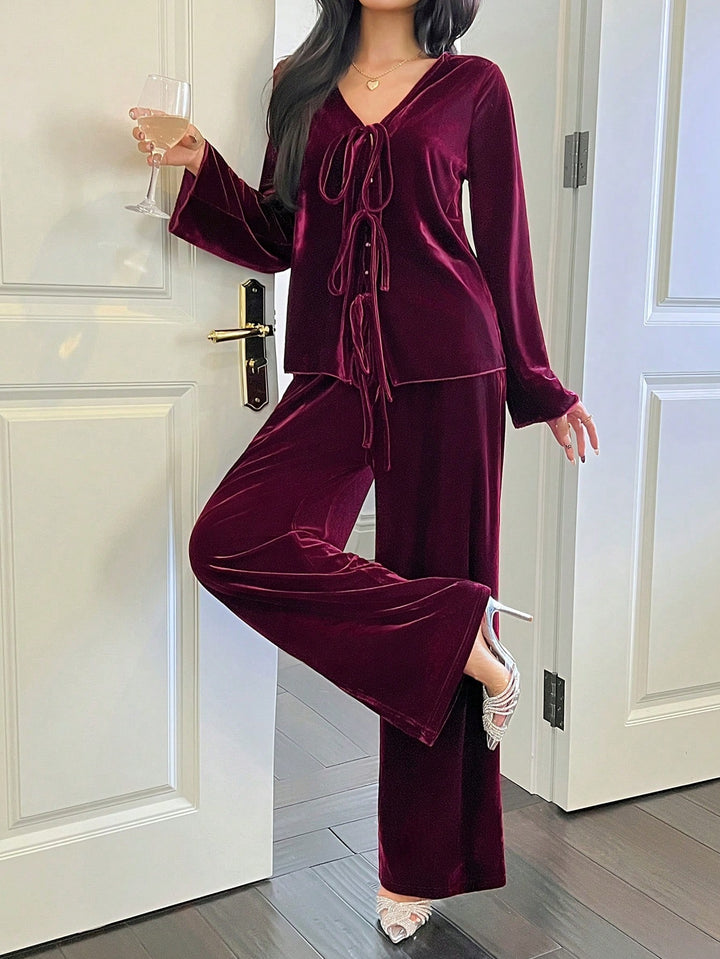 Compleu pijama SHEIN, vișiniu