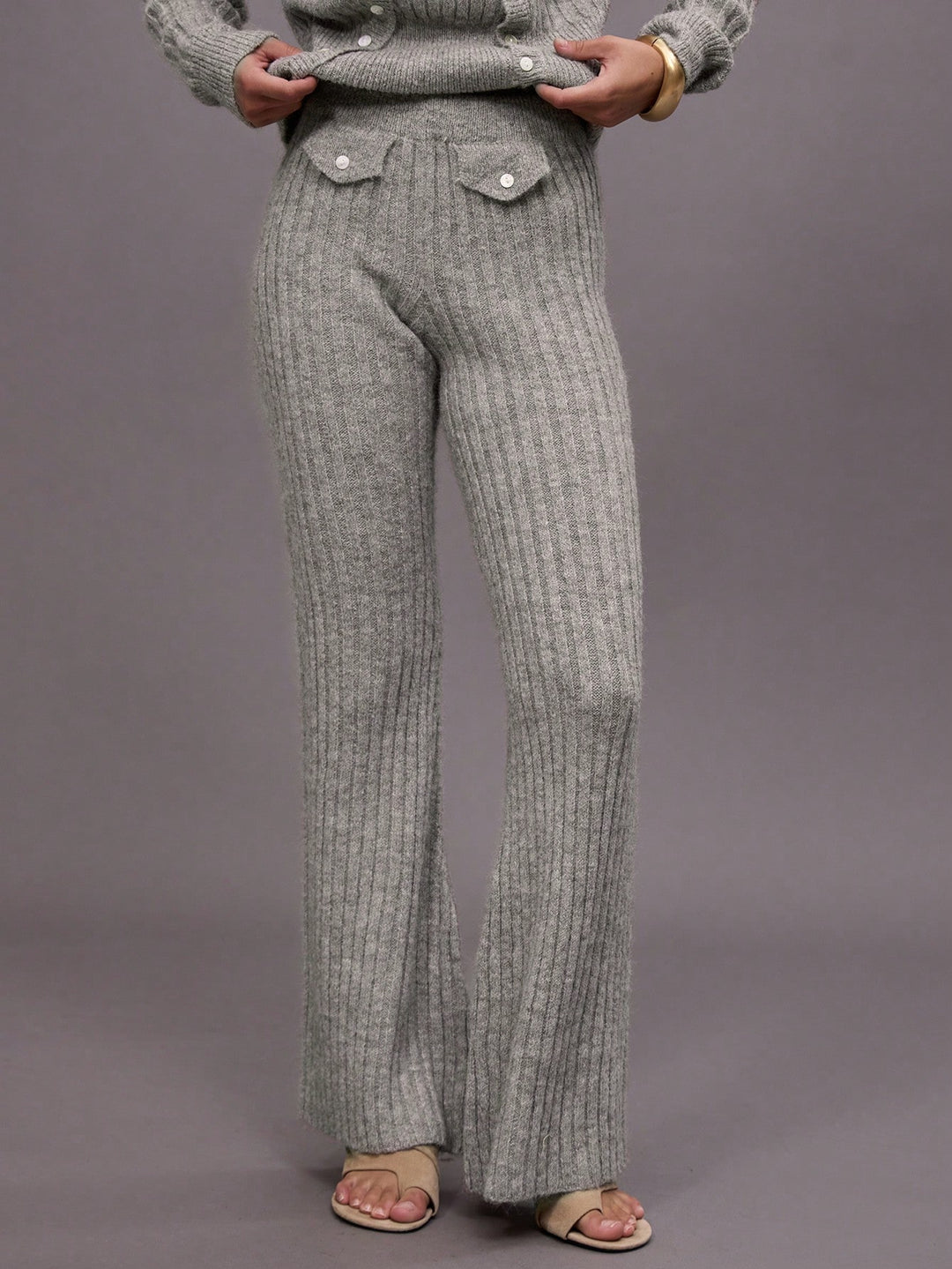 Pantaloni SHEIN, maro