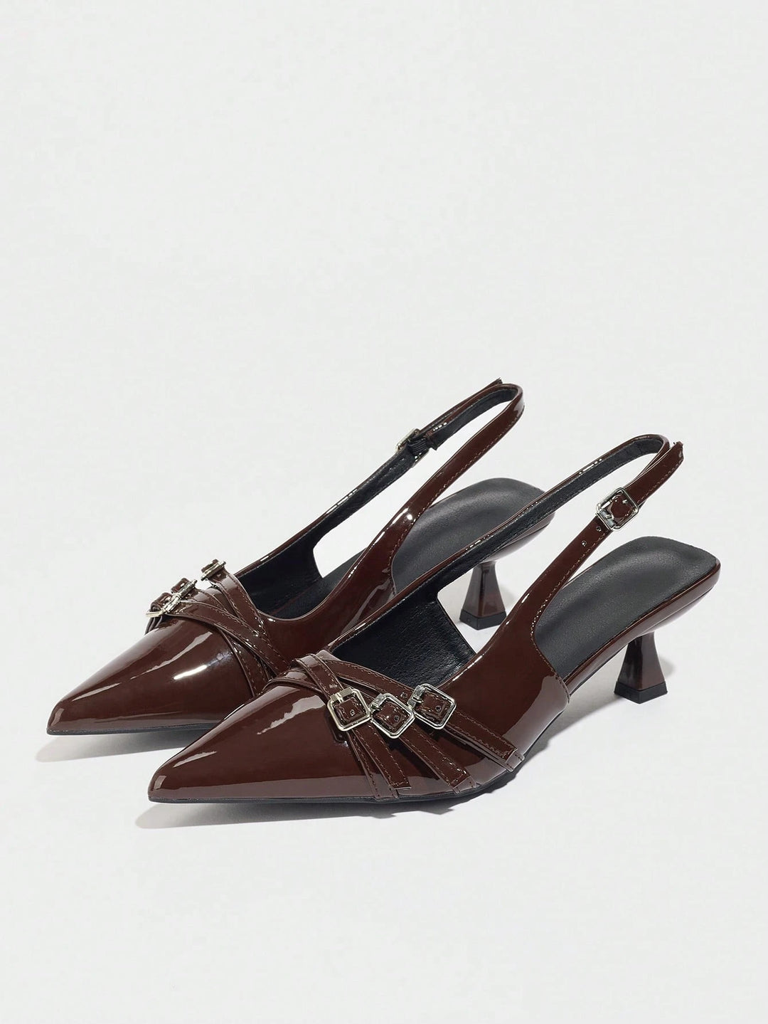 Pantofi cu toc SHEIN, maro