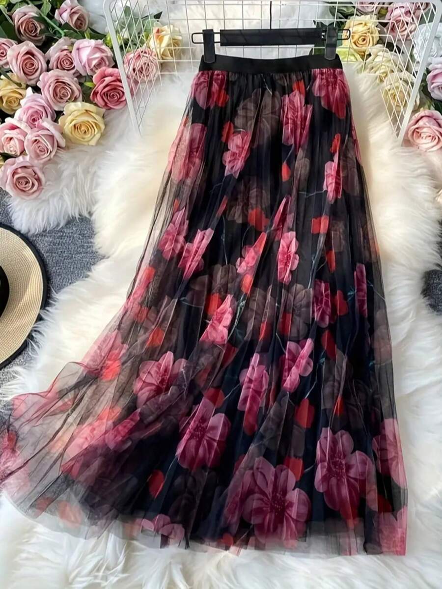 Fustă maxi SHEIN, mix culori