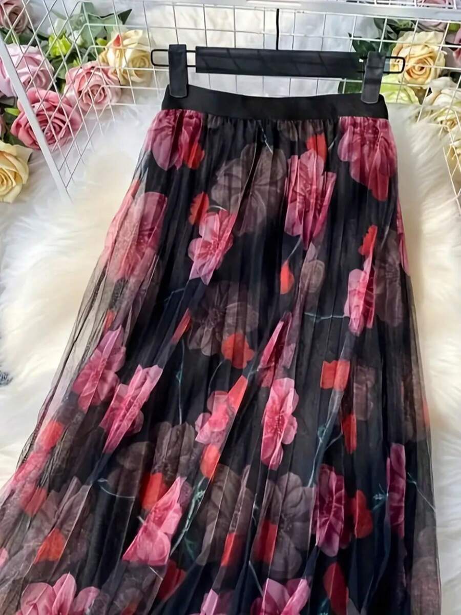 Fustă maxi SHEIN, mix culori