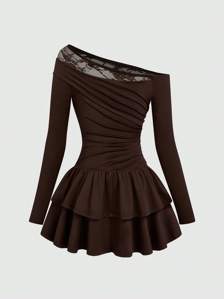 Rochie mini SHEIN, maro