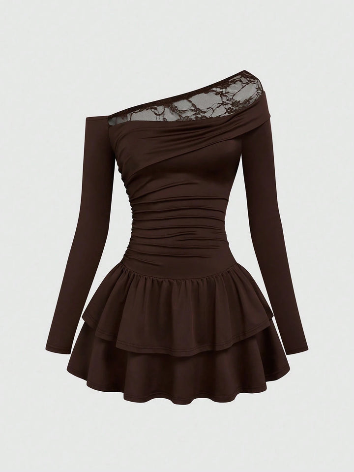 Rochie mini SHEIN, maro