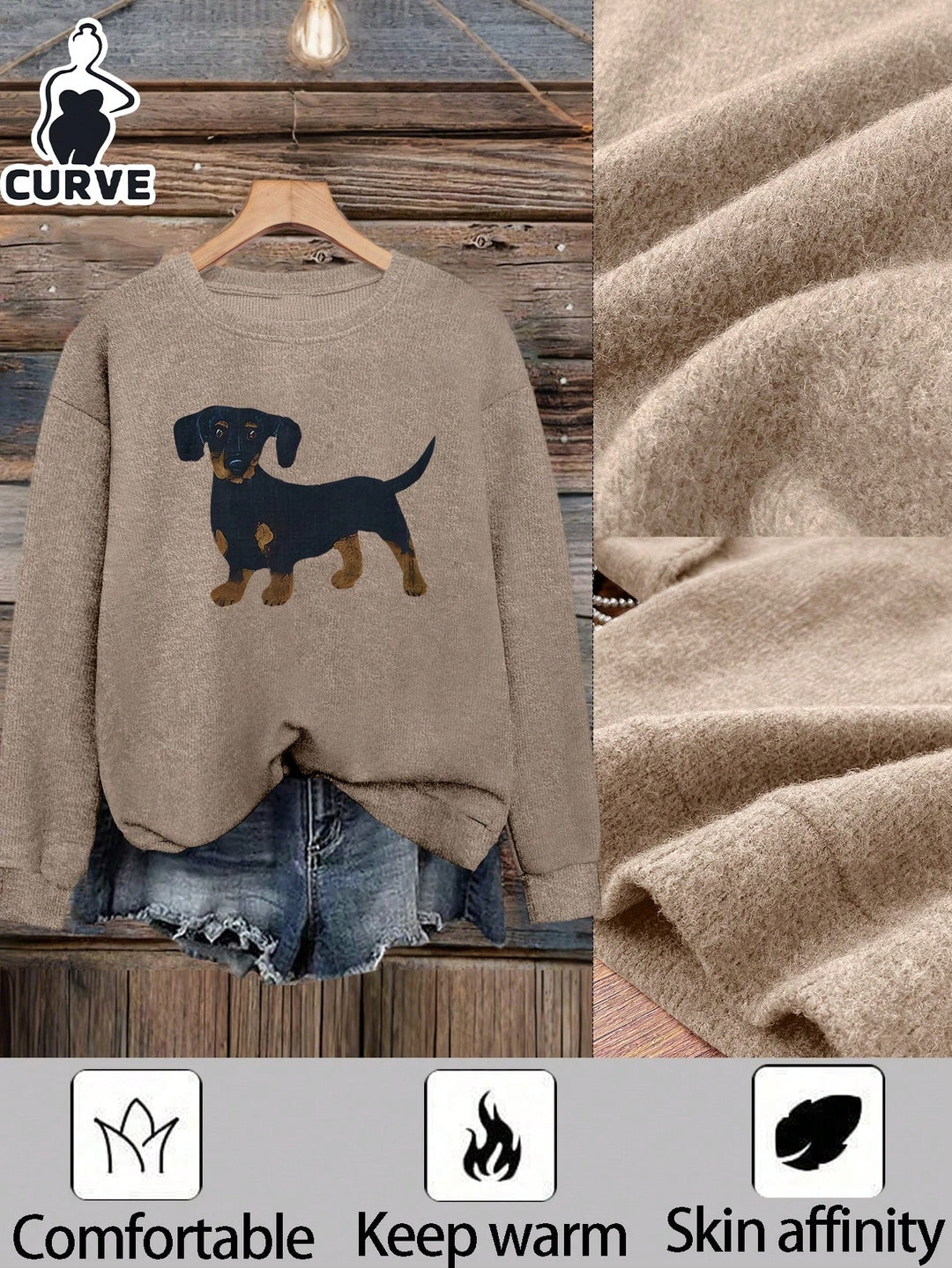 Pulover SHEIN, maro