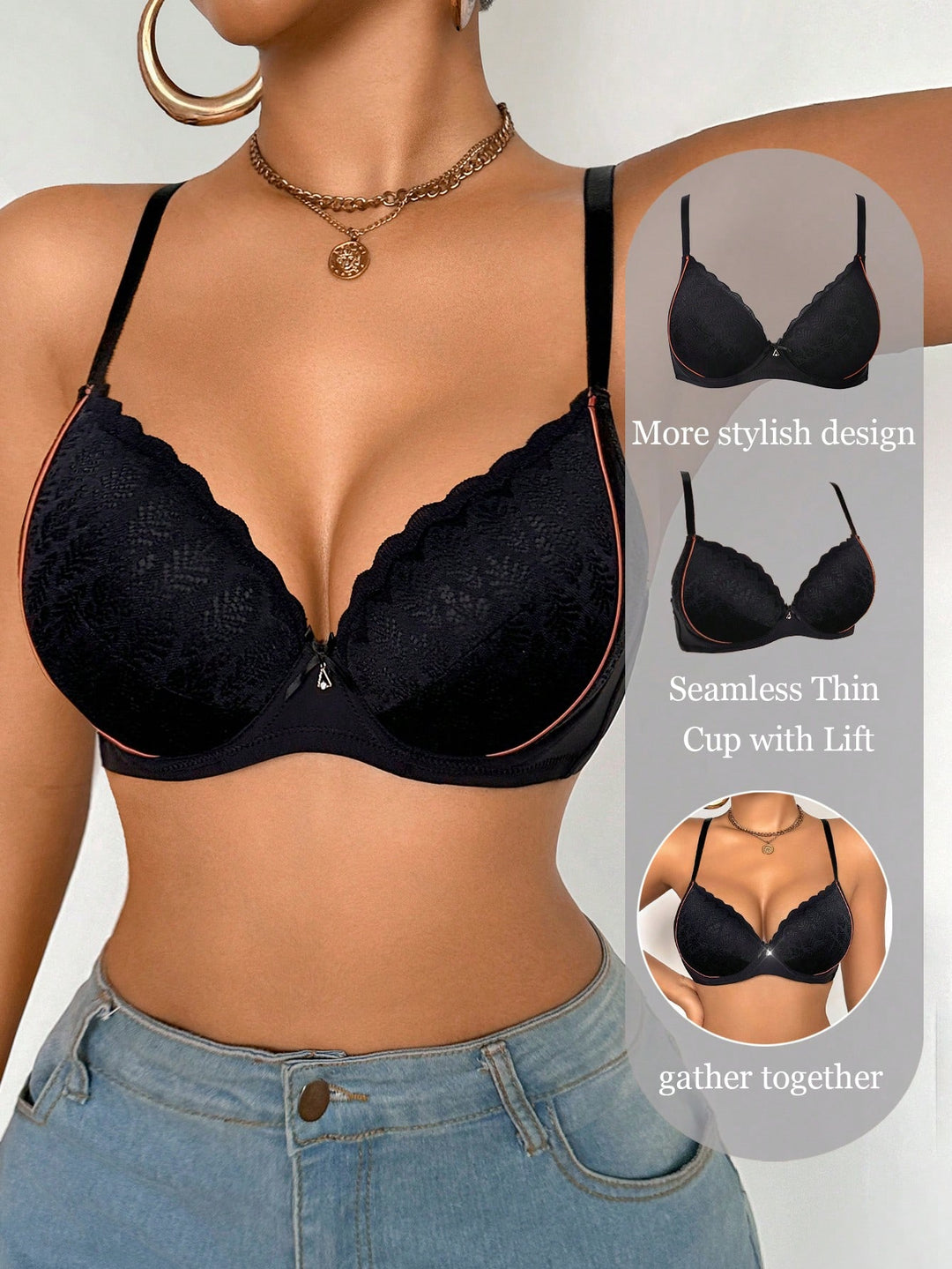 Sutien SHEIN, negru