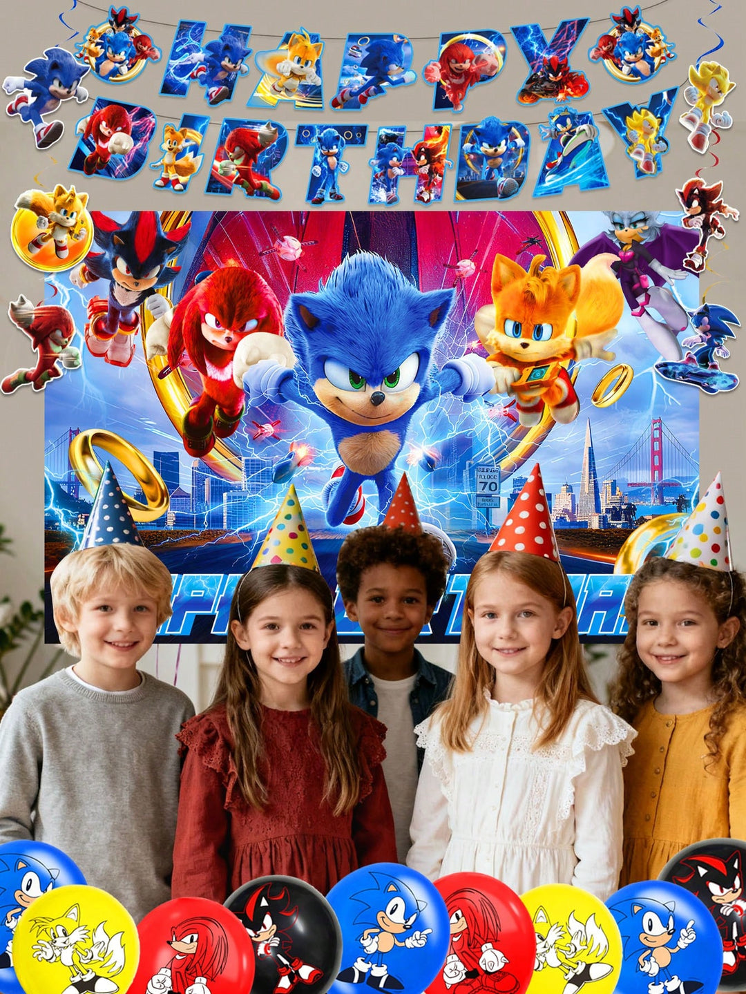 SHEIN díszléggömb, kék