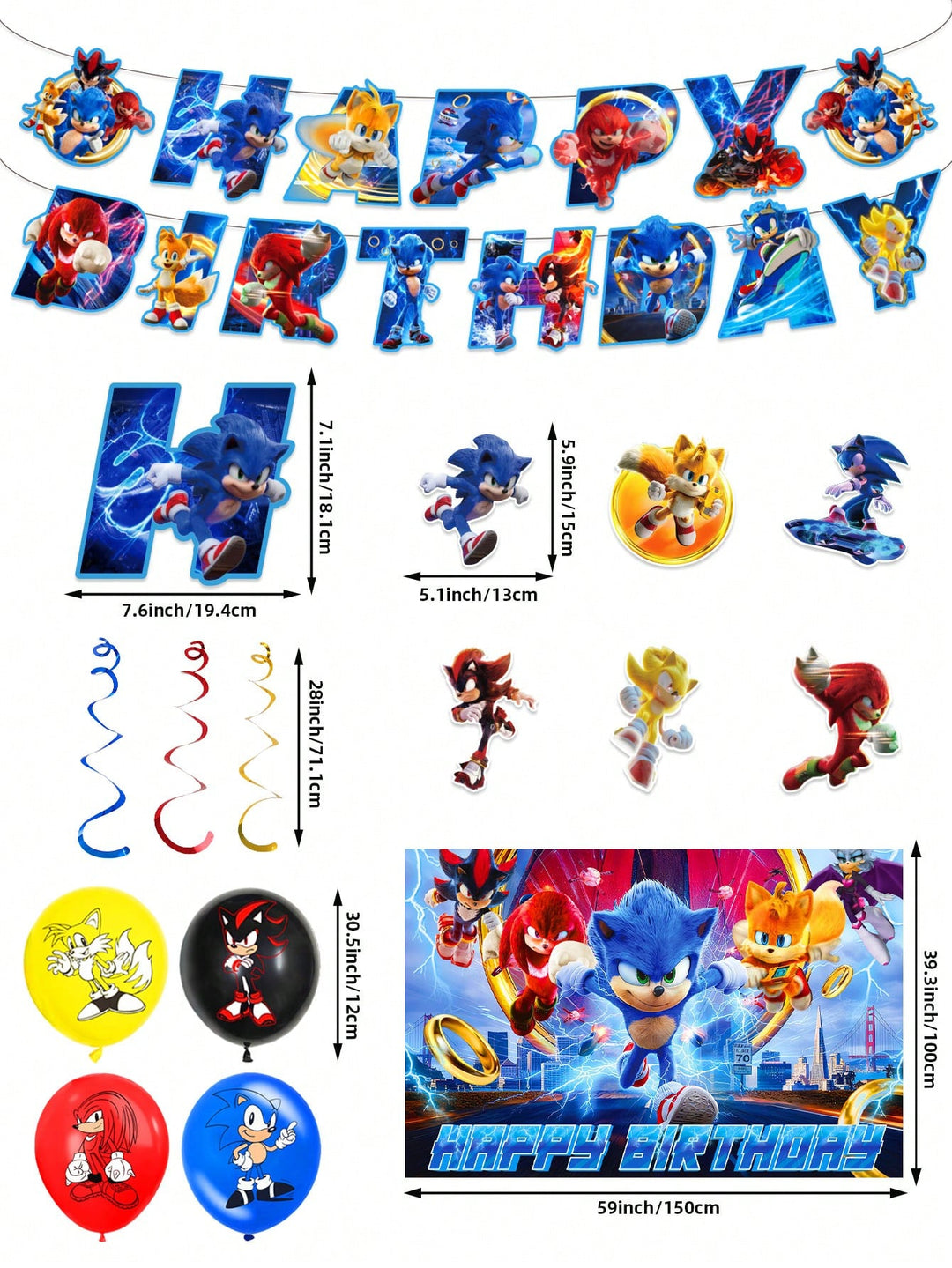 SHEIN díszléggömb, kék