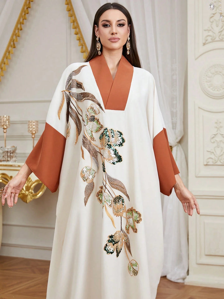 Rochie maxi SHEIN, crem