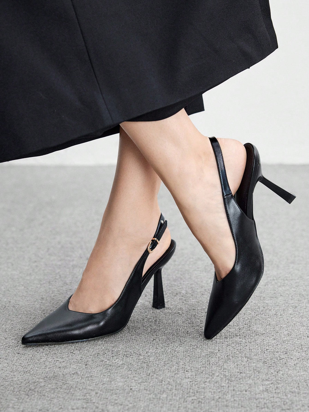Pantofi cu toc SHEIN, negru
