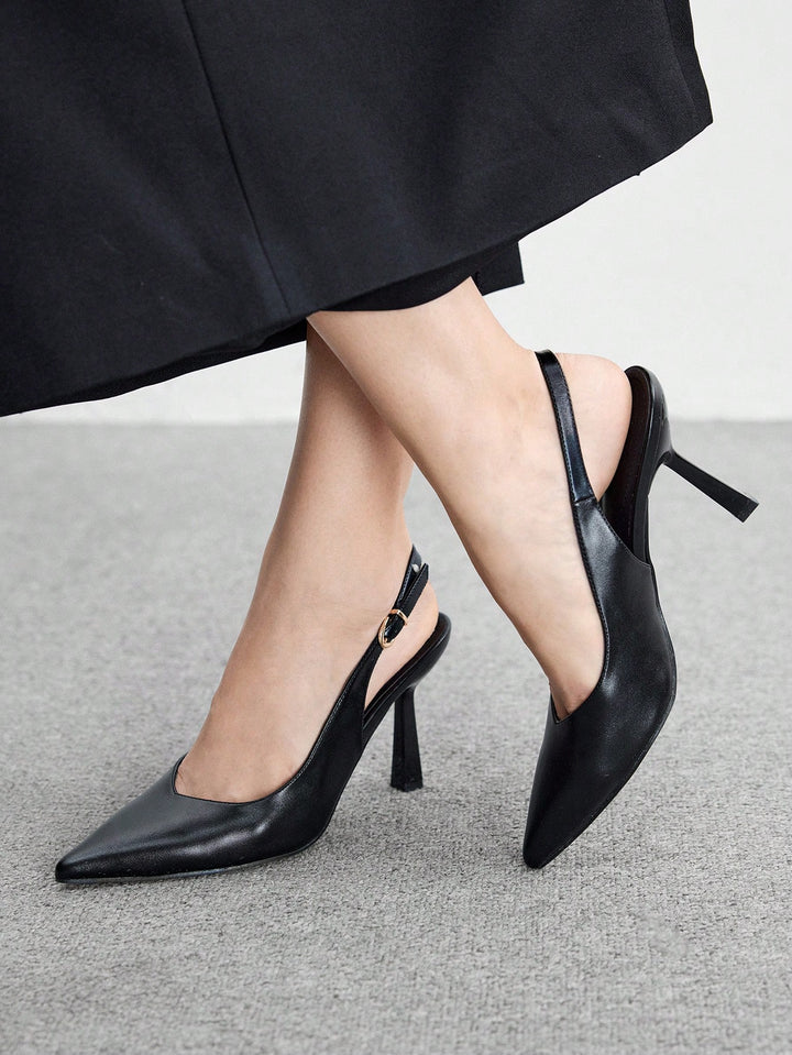 Pantofi cu toc SHEIN, negru