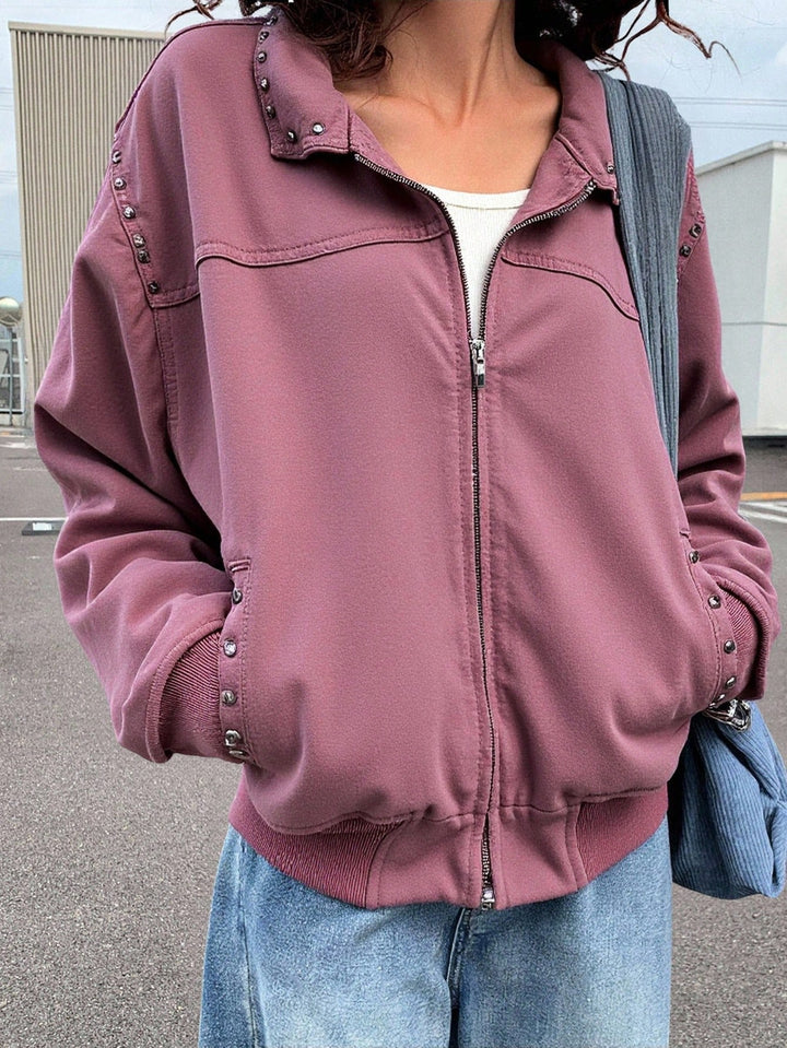 Jachetă denim SHEIN, roz