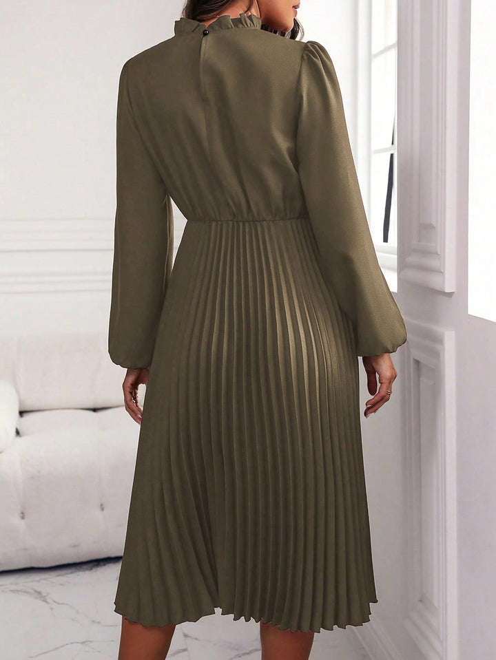 Rochie midi SHEIN, kaki