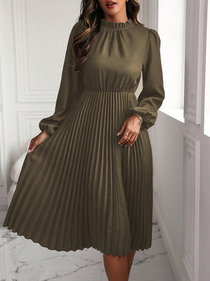 Rochie midi SHEIN, kaki