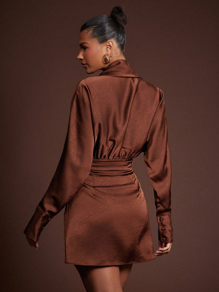 Rochie mini SHEIN, maro