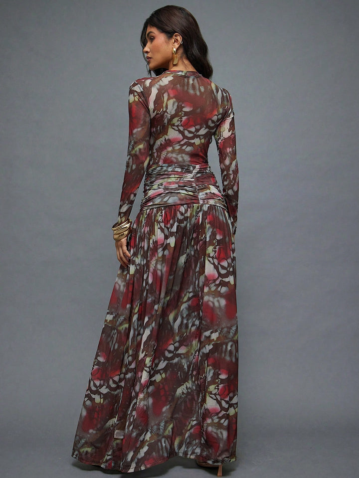 Rochie maxi SHEIN, mix culori