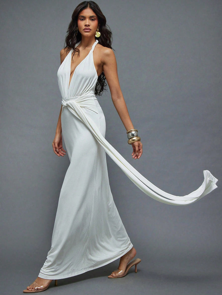 Rochie maxi SHEIN, alb