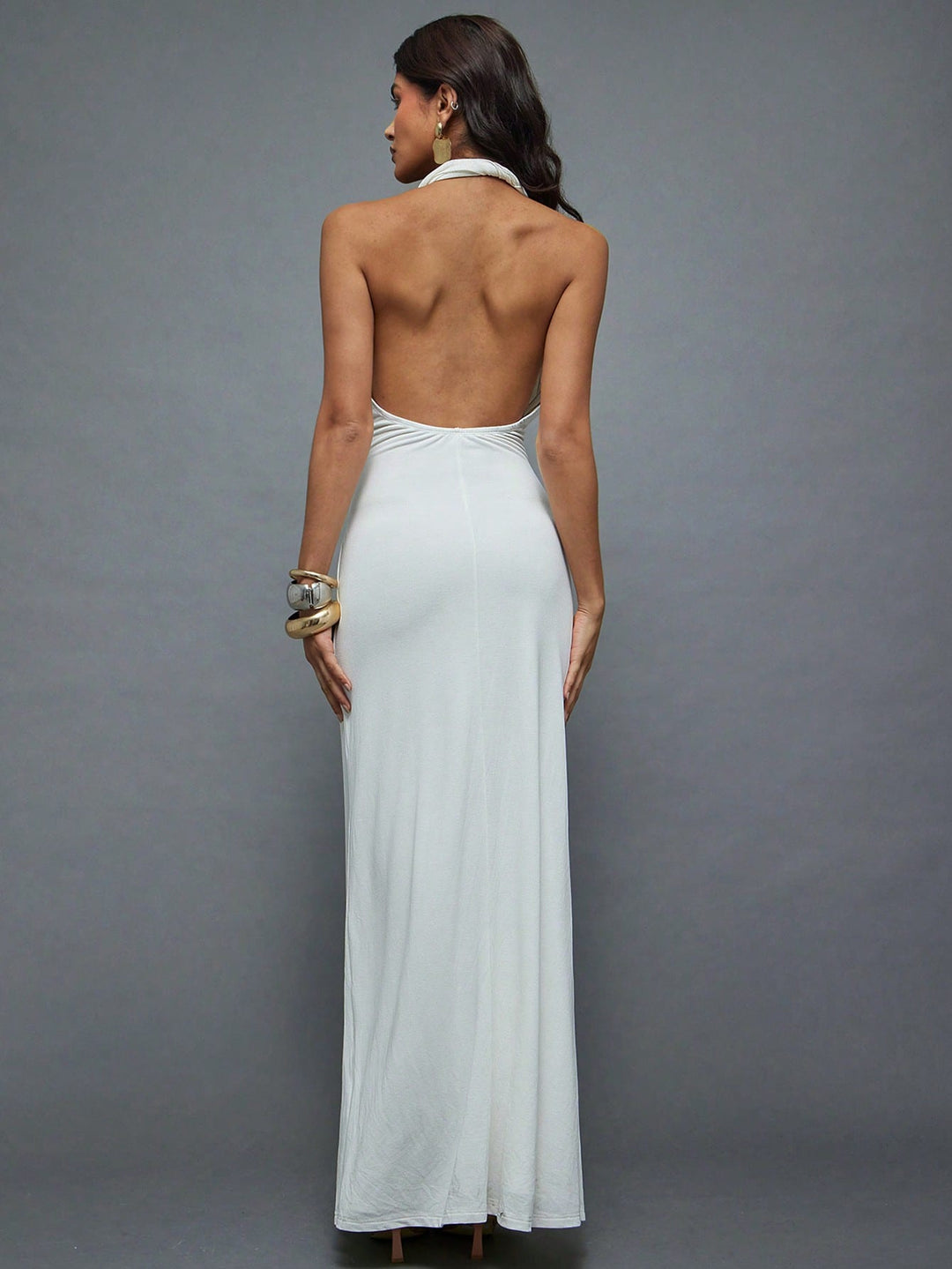 Rochie maxi SHEIN, alb