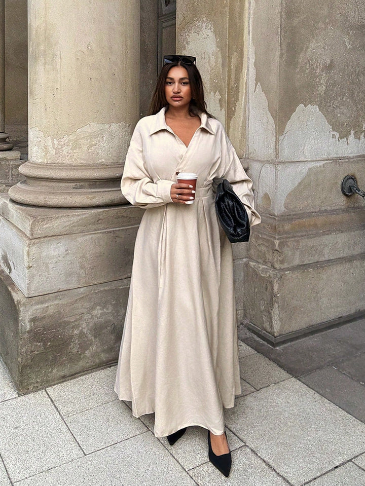 Rochie maxi SHEIN, crem