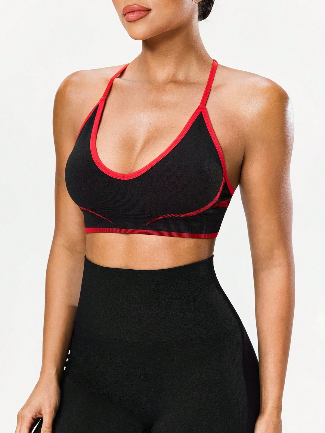 Bustieră sport SHEIN, negru