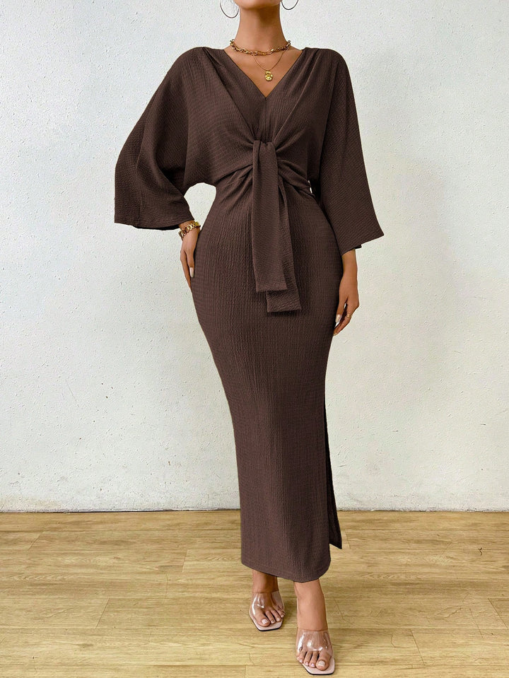 Rochie maxi SHEIN, maro