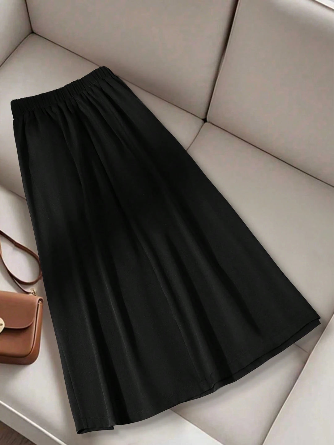 Fustă maxi Shein Curve+, negru