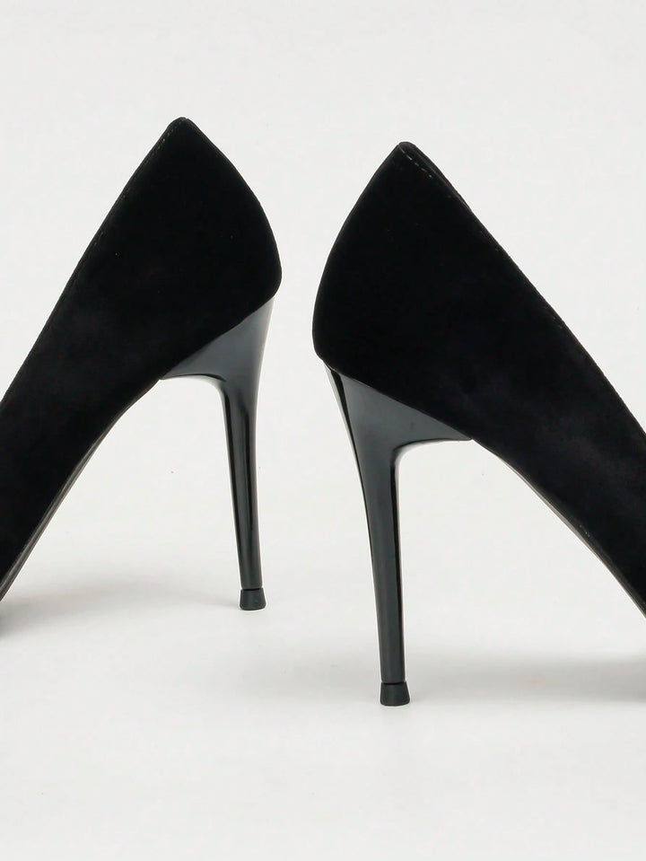 Pantofi cu toc SHEIN, negru