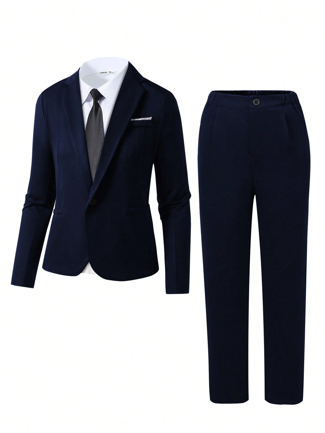 Costum SHEIN, albastru