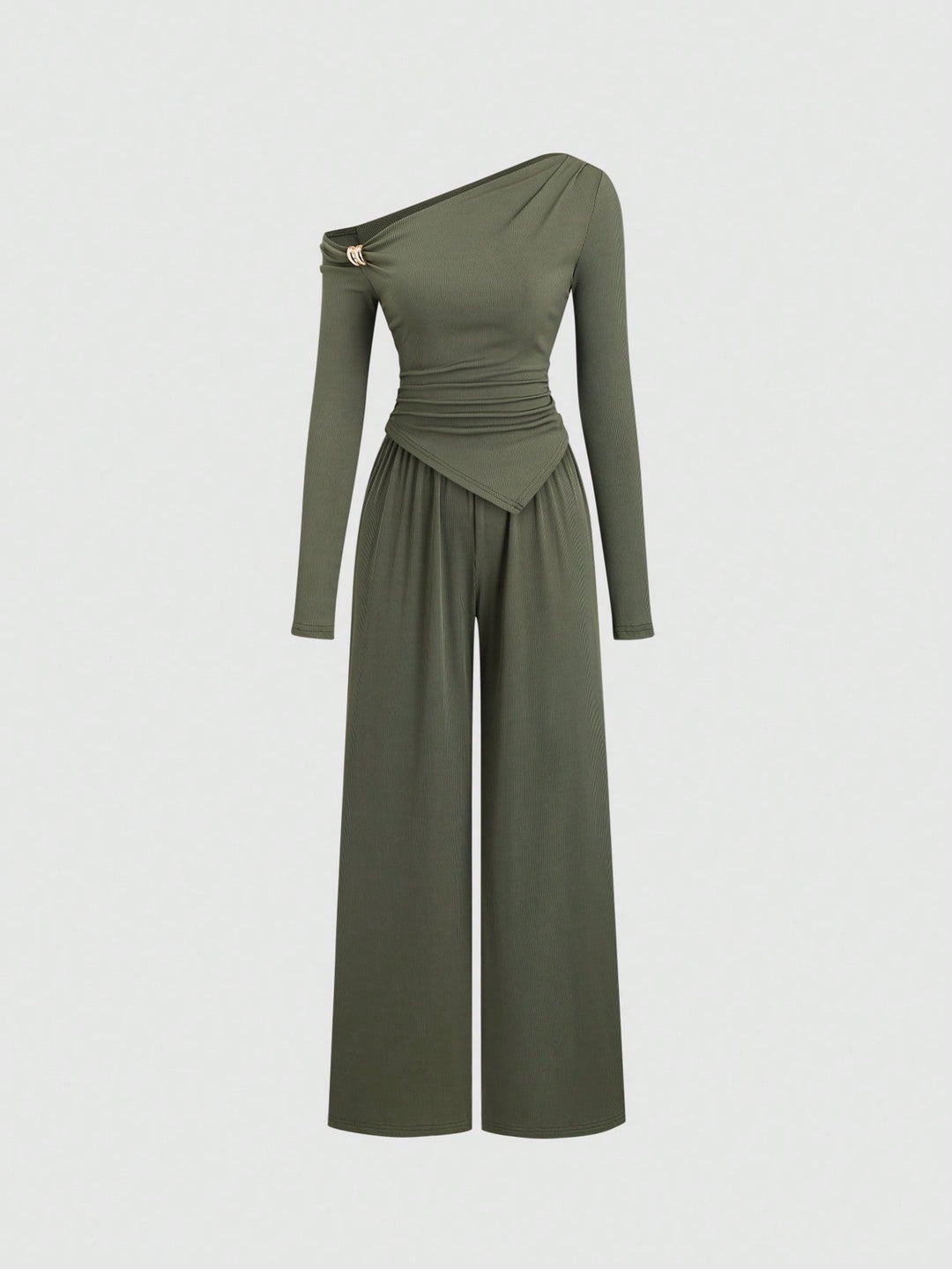 SHEIN nadrágkosztüm, khaki