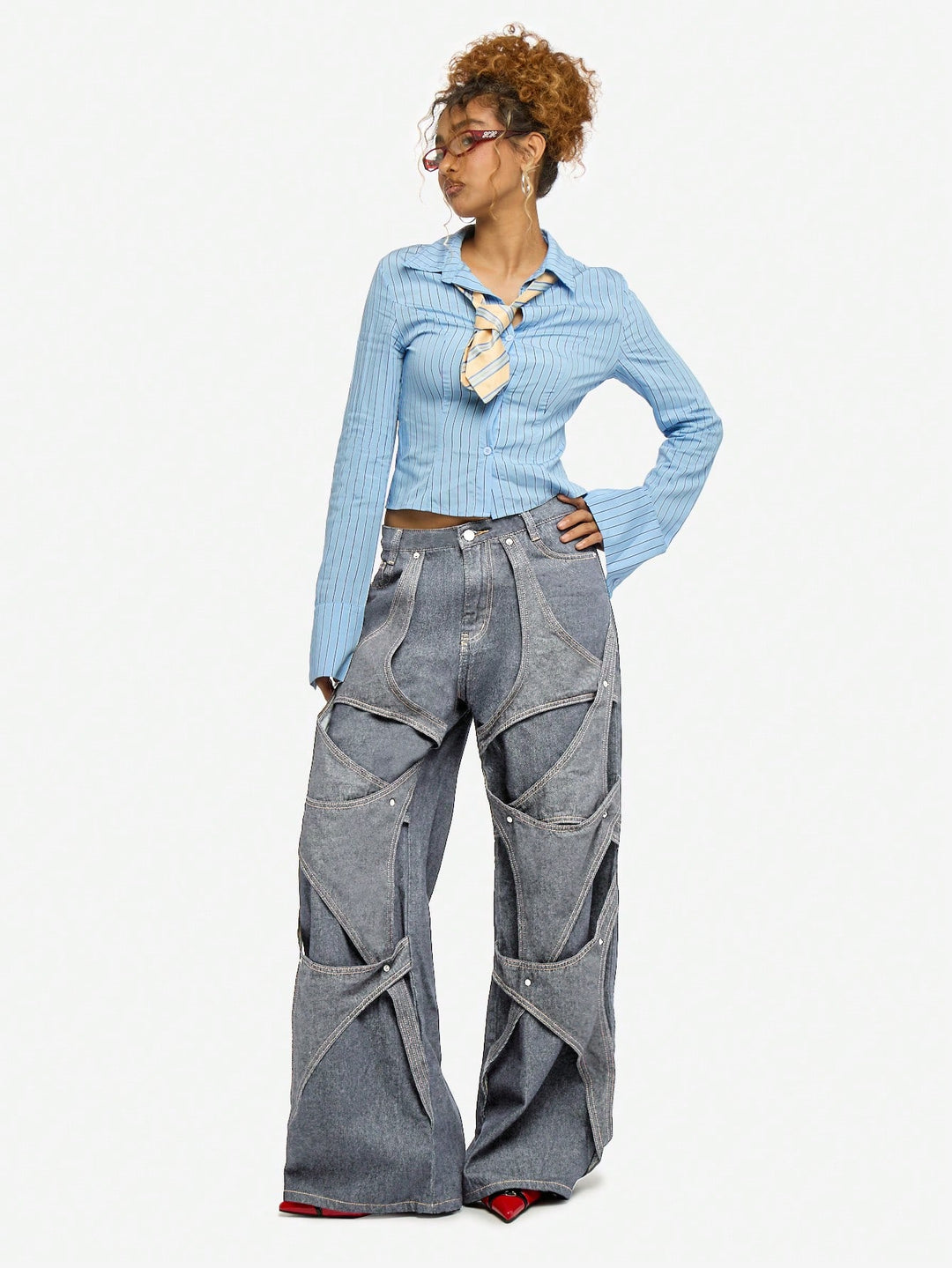 Jeans SHEIN, albastru