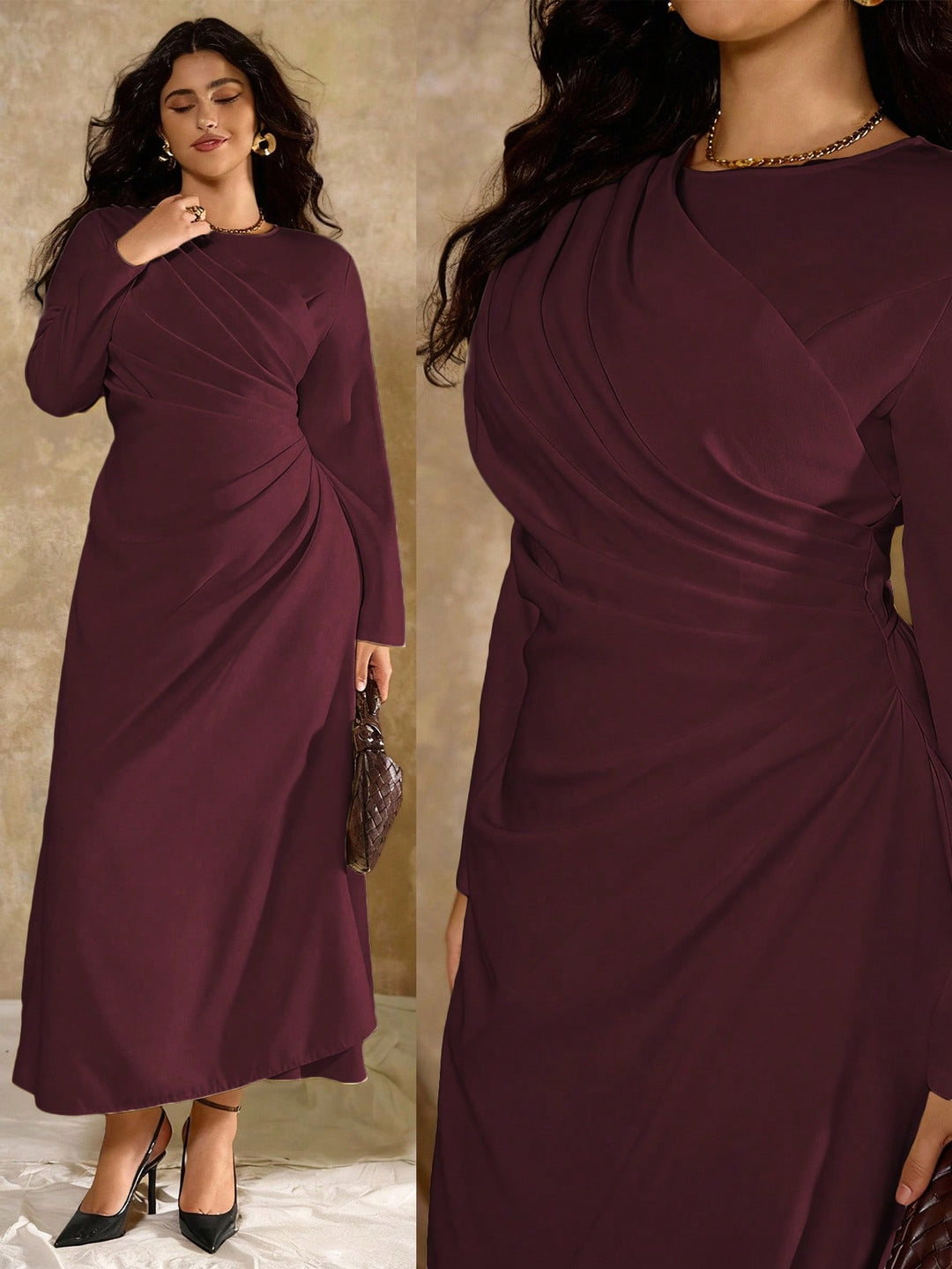 Rochie SHEIN, vișiniu