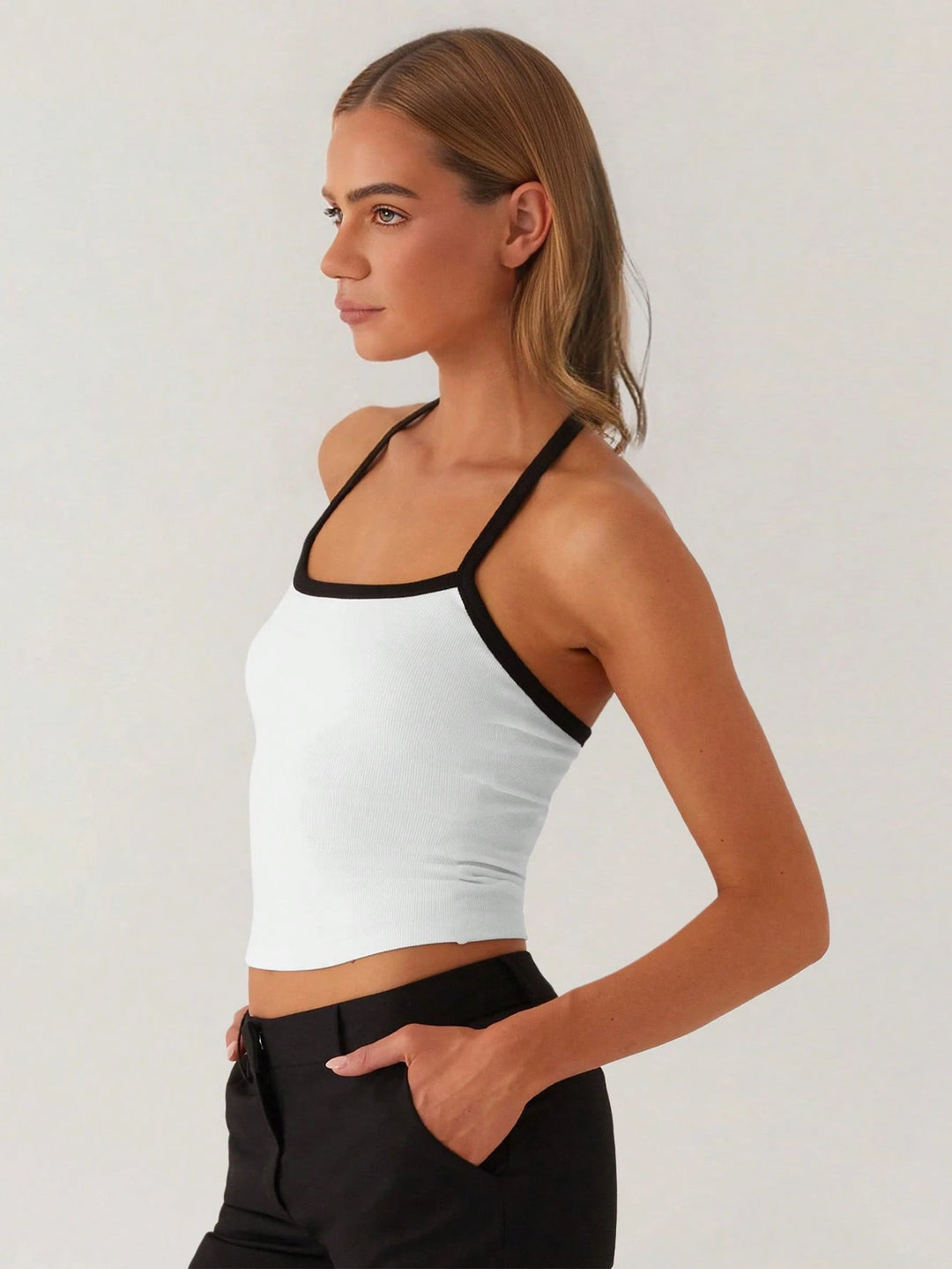 Top SHEIN, alb