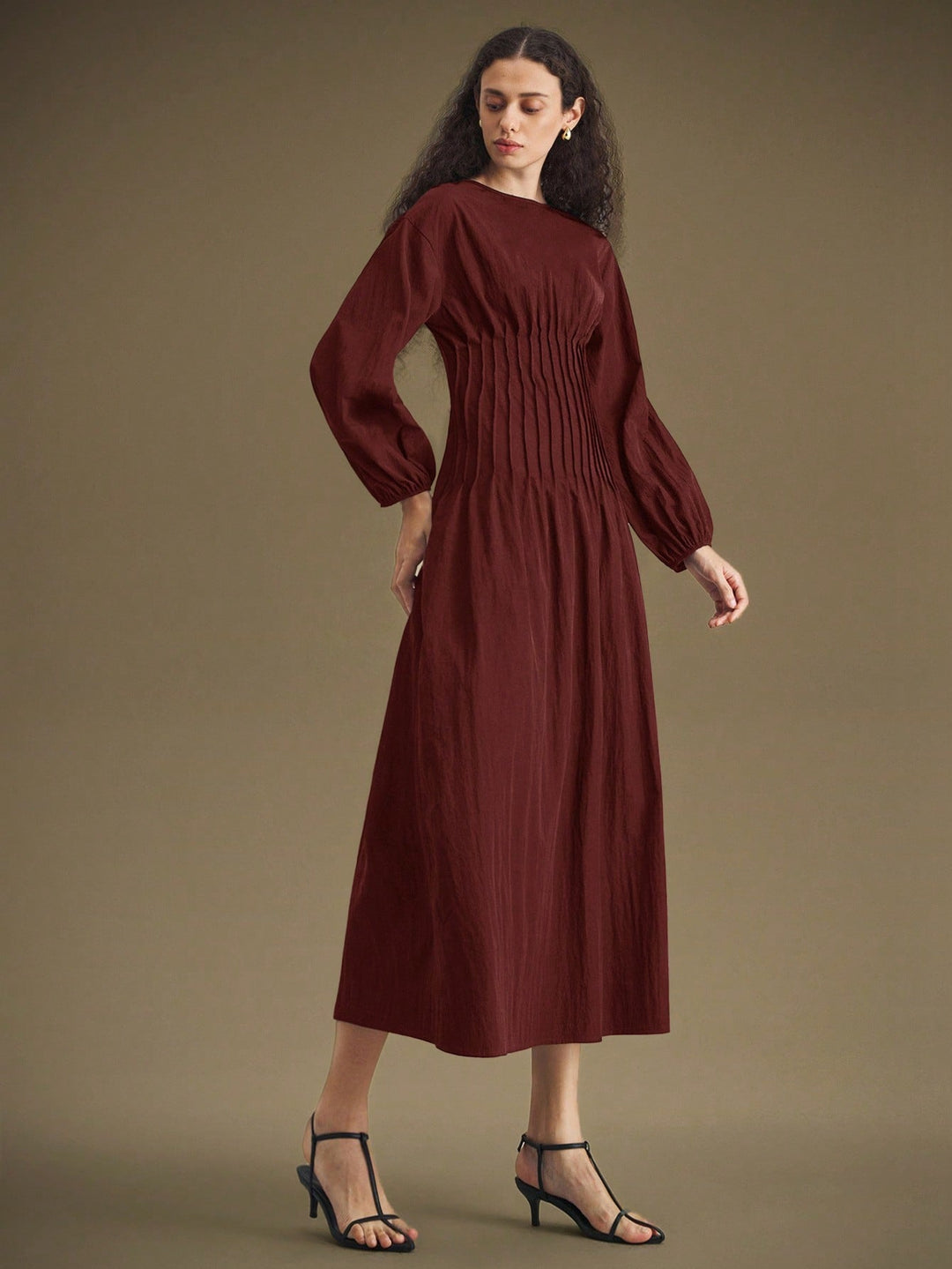 Rochie maxi SHEIN, vișiniu