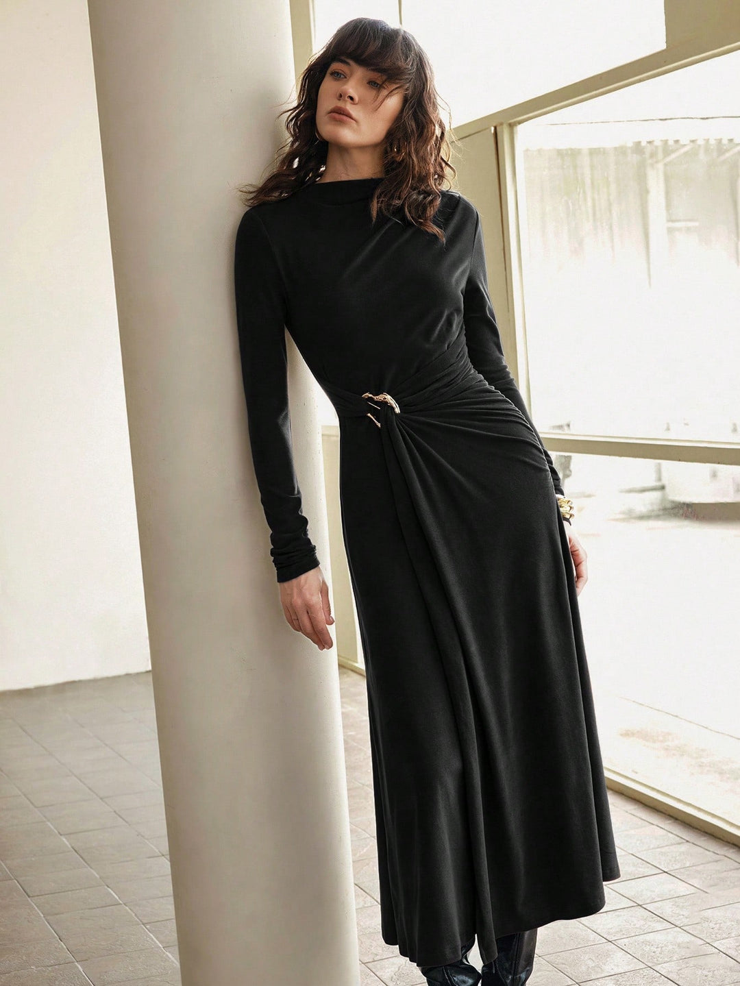 Rochie maxi SHEIN, negru