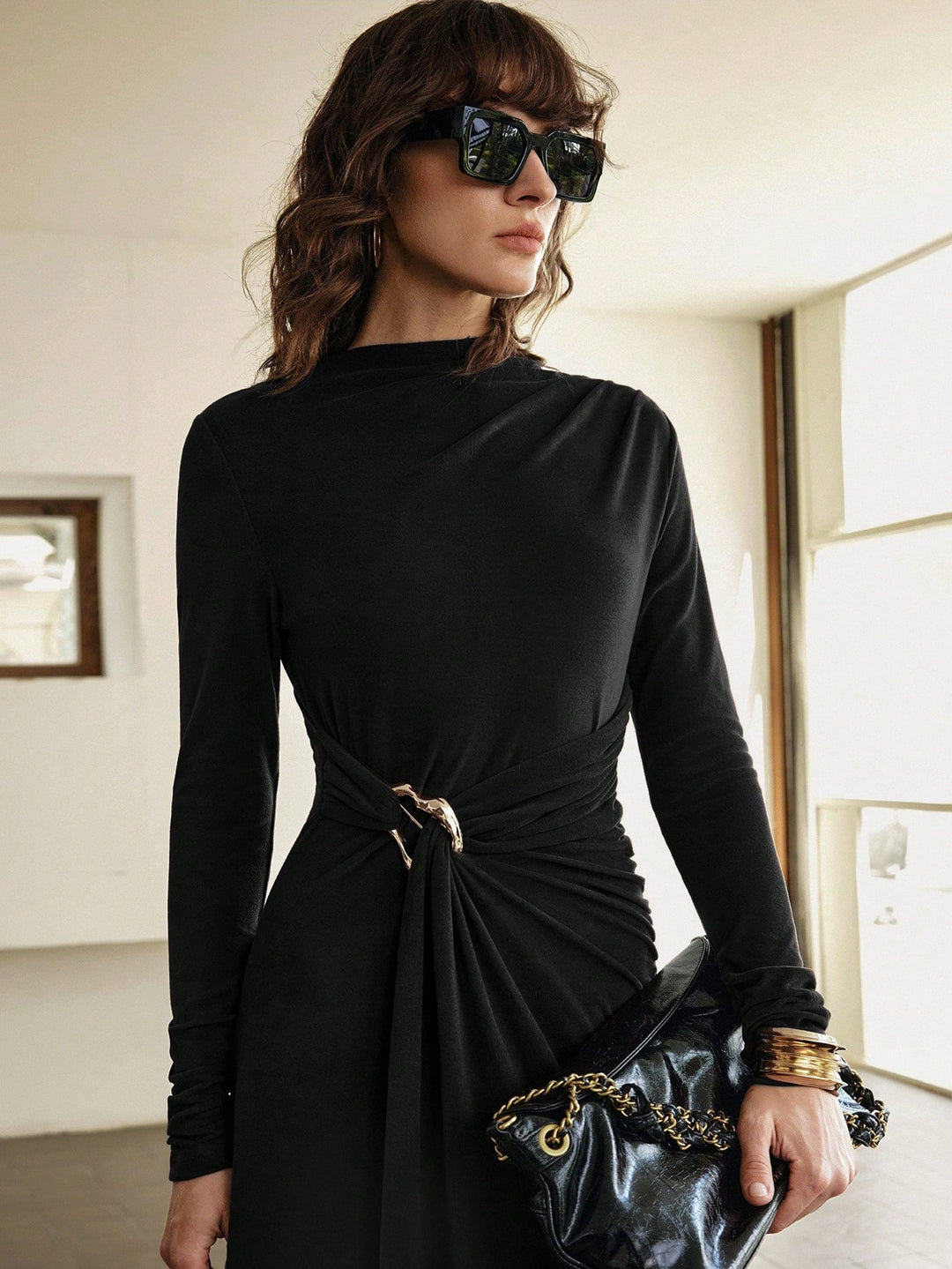 Rochie maxi SHEIN, negru