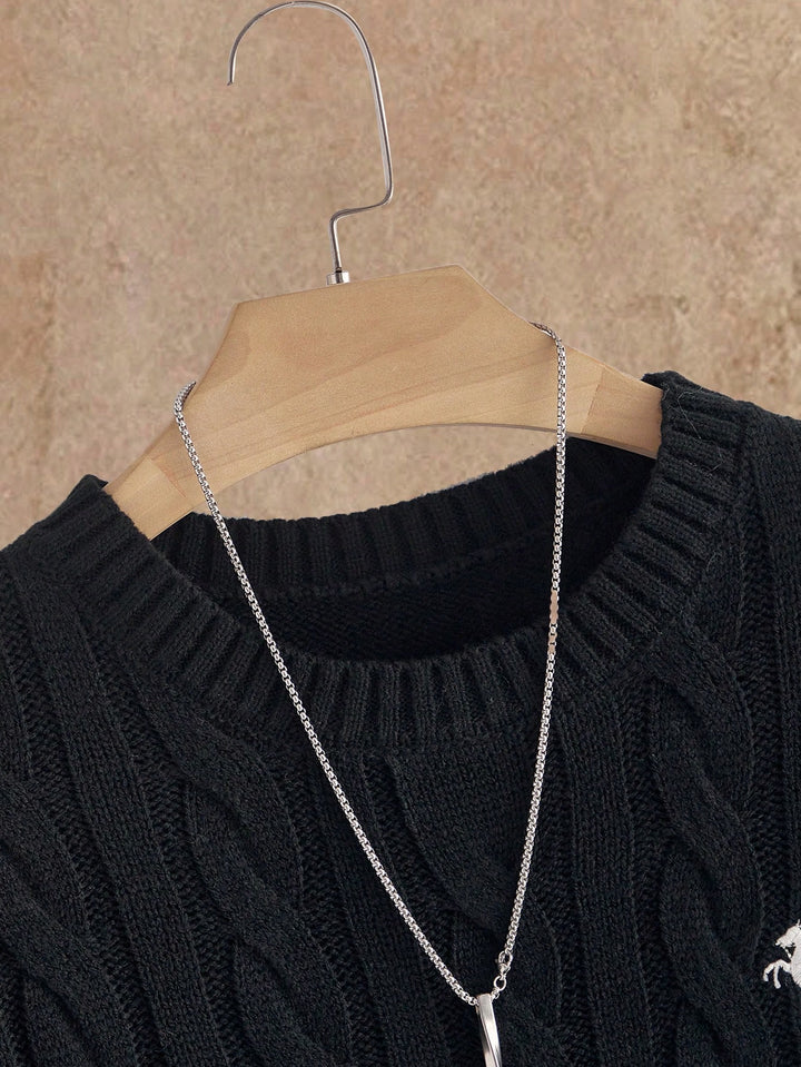 Pulover SHEIN, negru