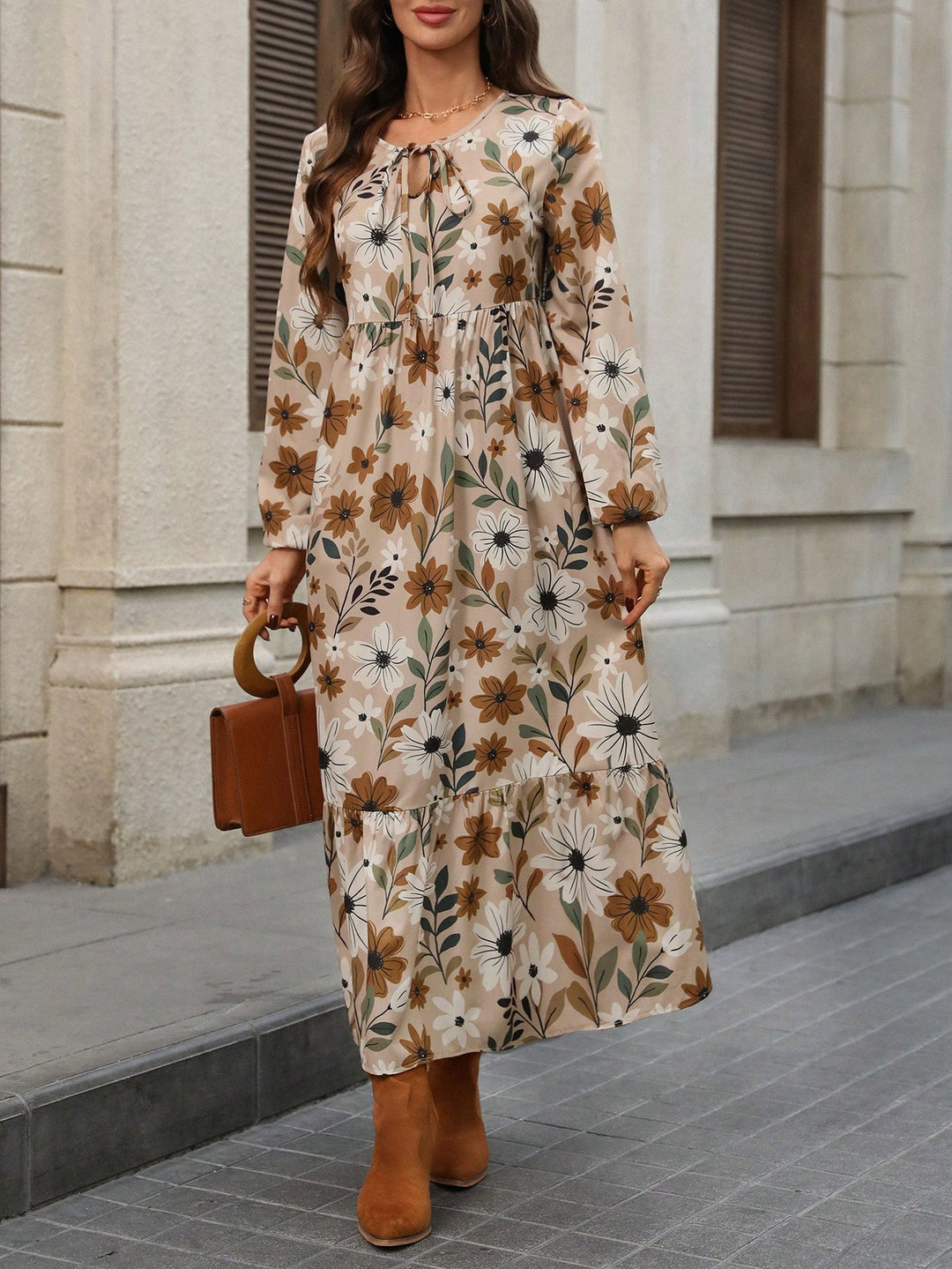Rochie maxi SHEIN, mix culori