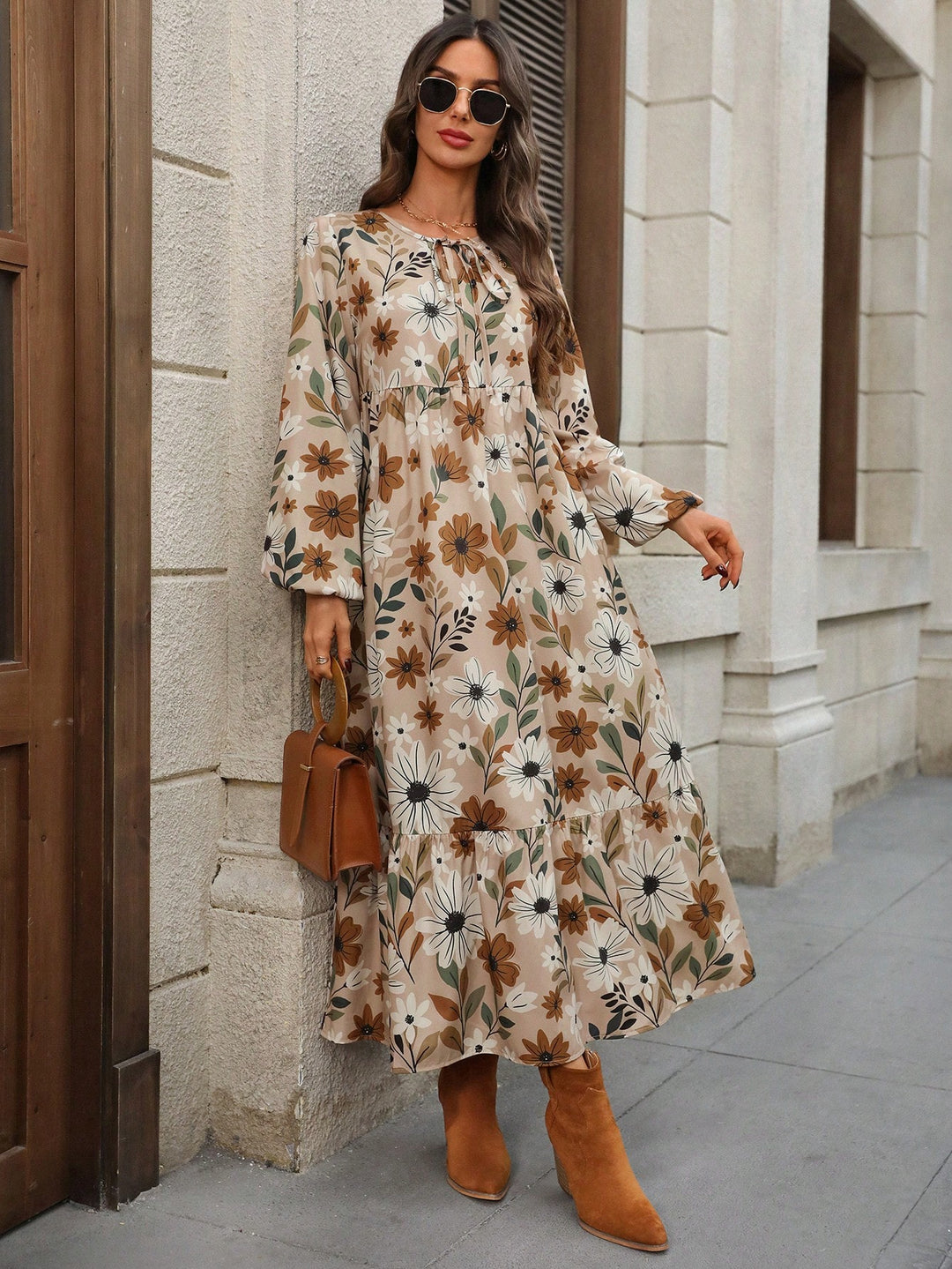 Rochie maxi SHEIN, mix culori