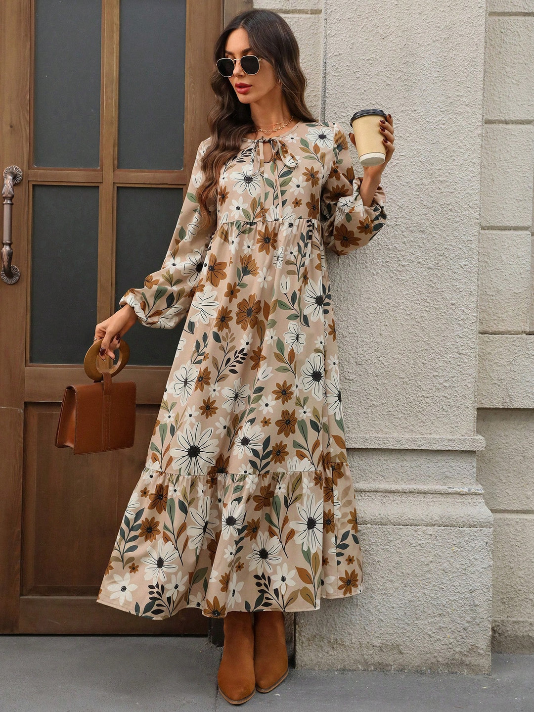 Rochie maxi SHEIN, mix culori