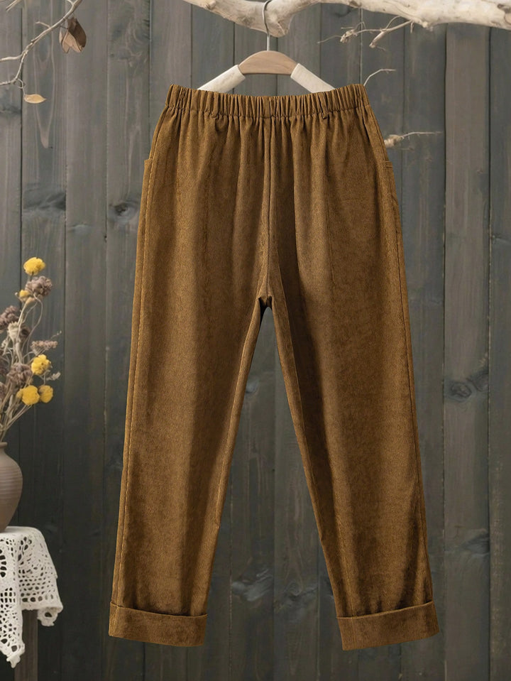 Pantaloni SHEIN, maro