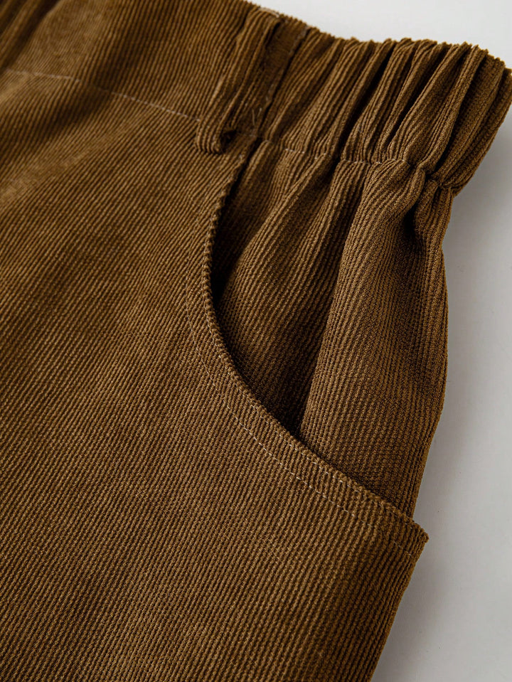 Pantaloni SHEIN, maro